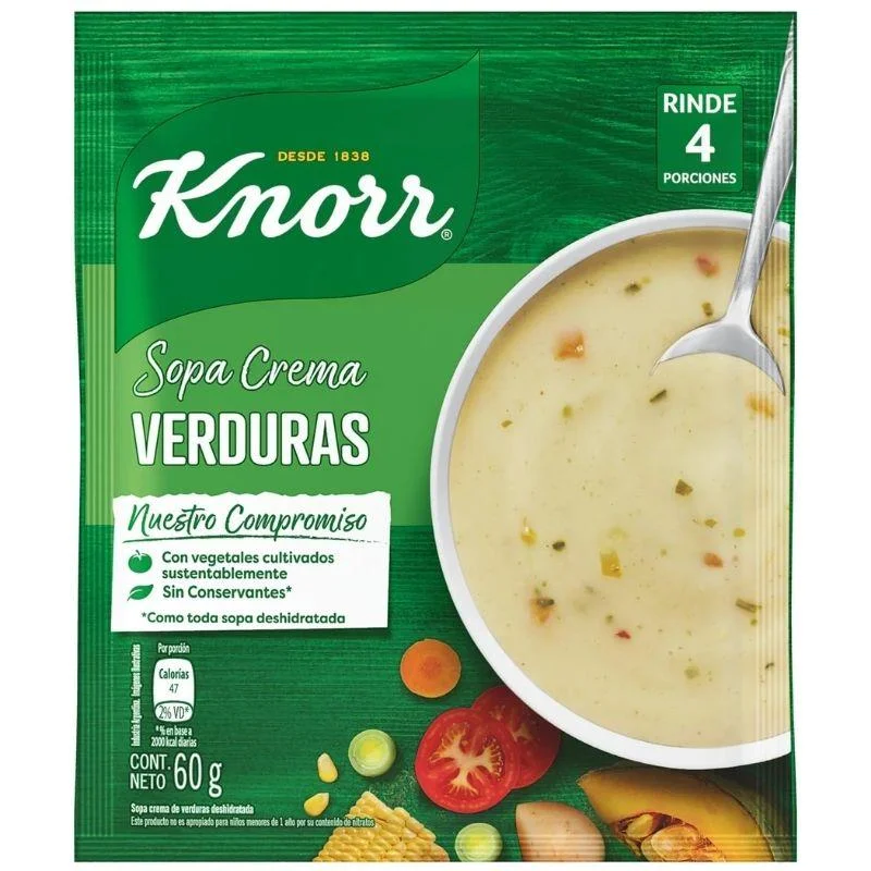 KNORR SOPRA CREM. VEGETALES X 60 GRS 