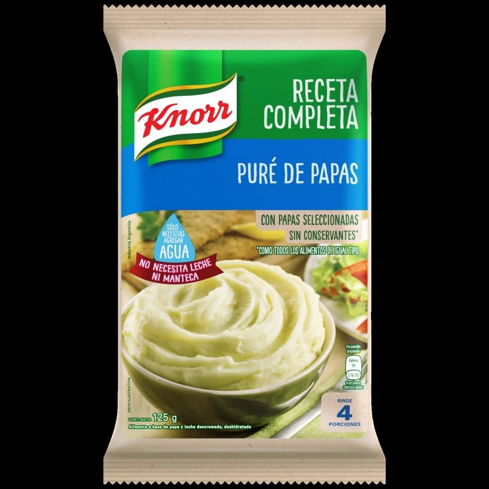 KNORR PURE DE PAPAS COMPLETA X 125 GRS 