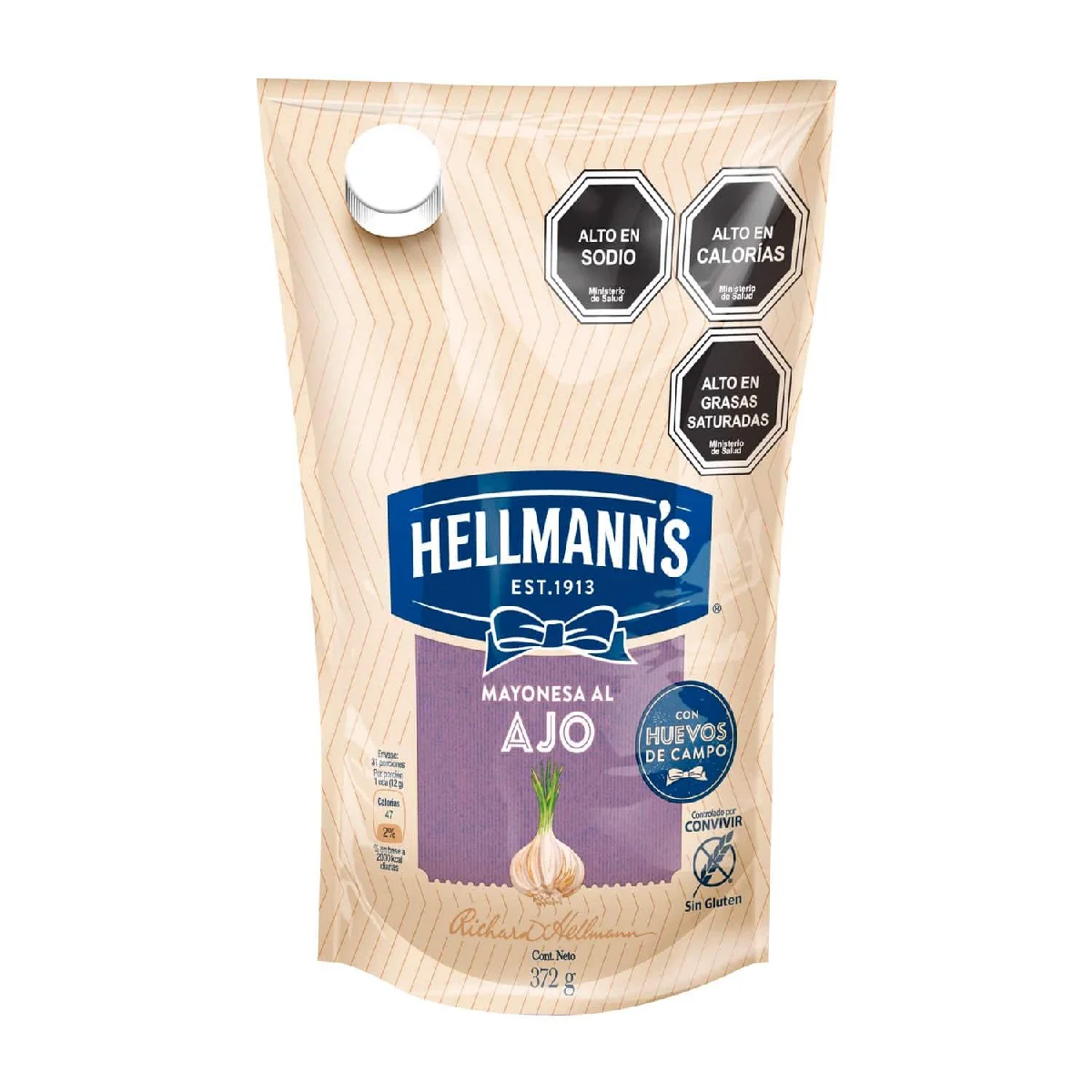 MAYONESA HELLMANNS CON AJO 250G