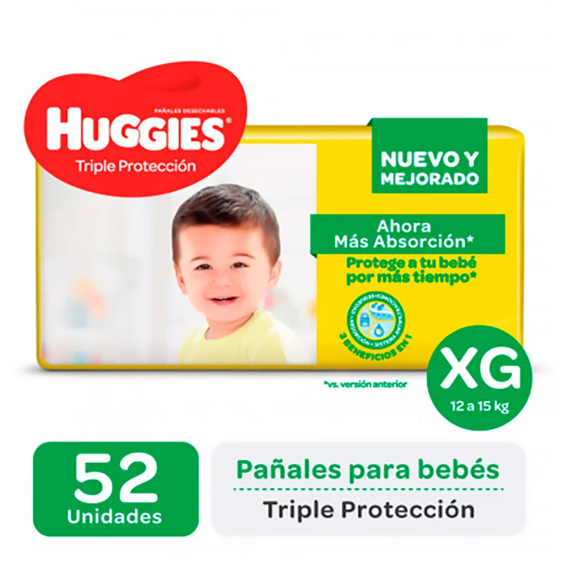 HUGGIES AMARRILLO XG 56P