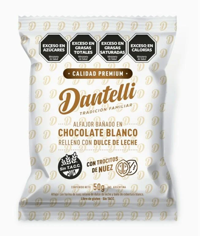 ALFAHOR CHOCO BLANCO C/DULCE DULCE C/ NUEZ 