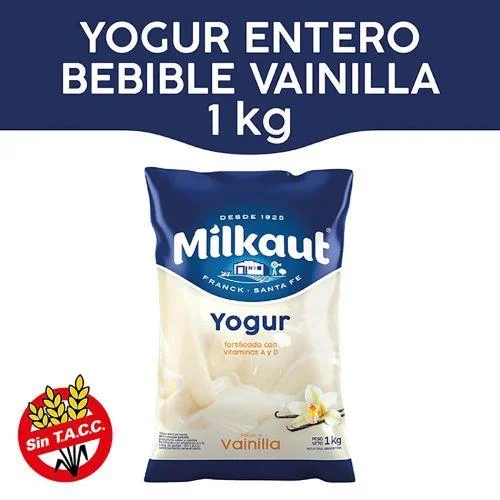 YOGUR MILKAUT VAINILLA 1 L.