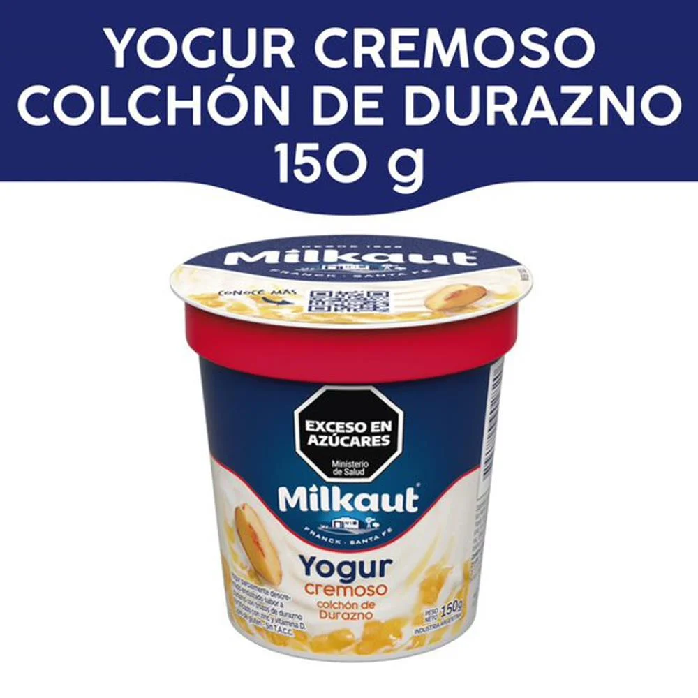 YOG. ENTERO MILKAUT DURAZNO 150 G