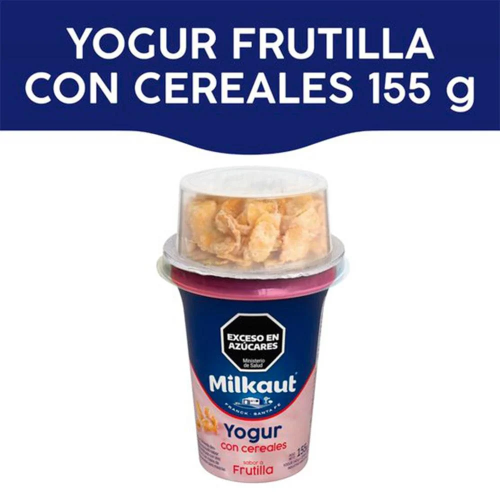 YOG. CON CEREALES MILKAUT FRUTILLA 