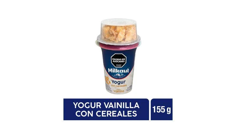 YOGUR CON CEREAL MILKAUT VAINILLA 155 G