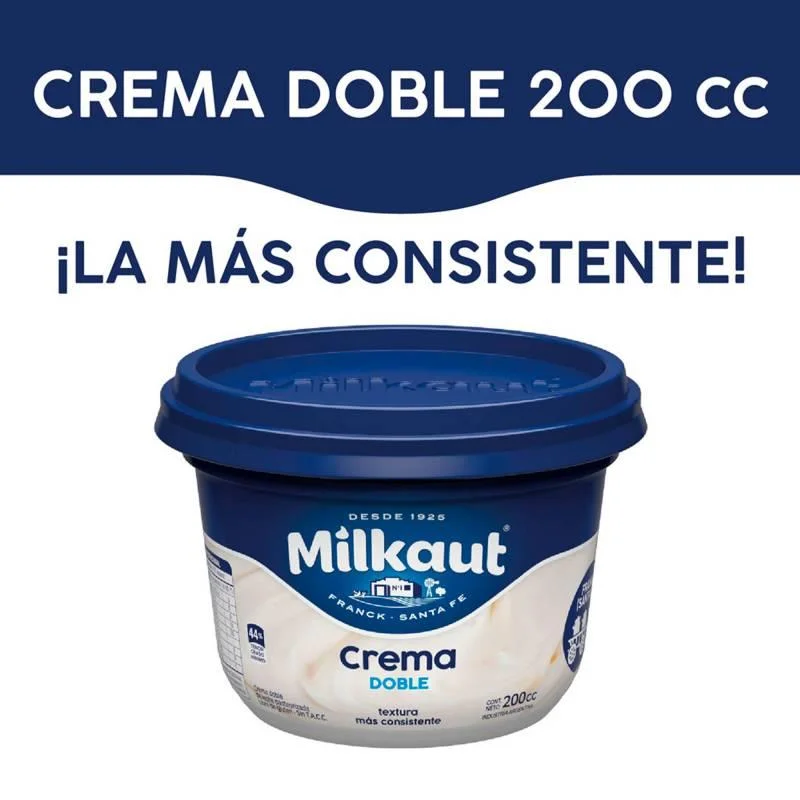 CREMA LECHE MILKAUT DOBLE 200 G