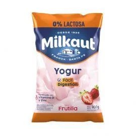 YOG. MILKAUT FRUTILLA 0 % LACTOSA 900G