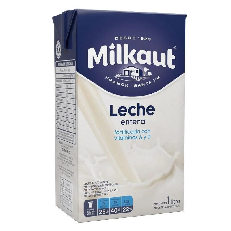 LECHE MILKAUT 1 L.