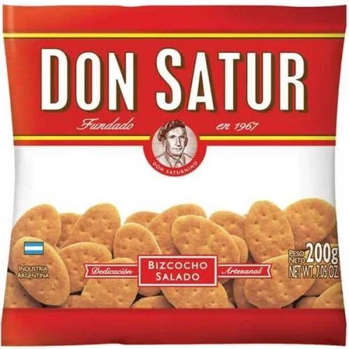 BIZCOCHO SALADO  DON SATUR X 200 G.