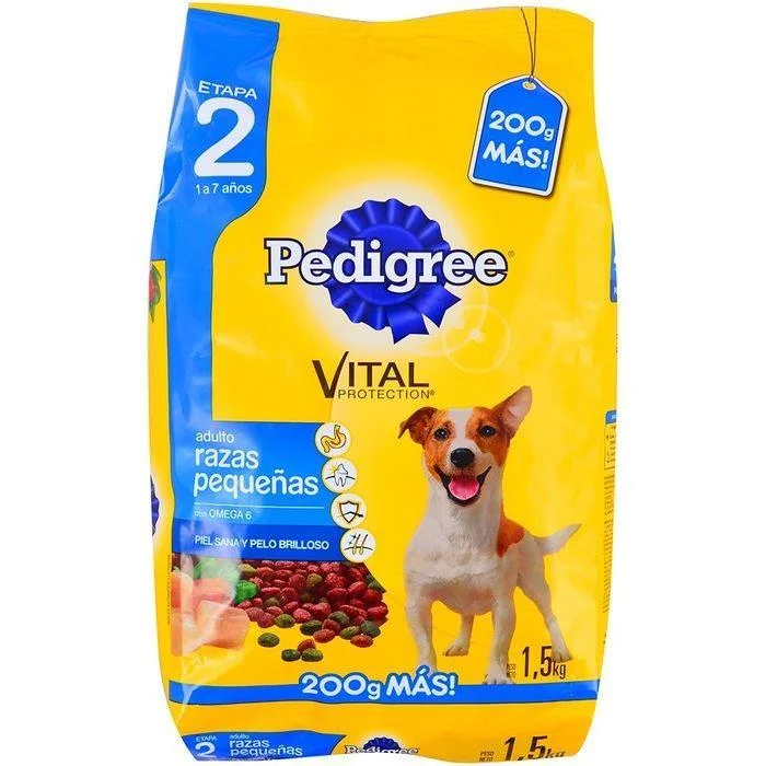 PEDIGREE PEQUEÑAS X 1.5 KG