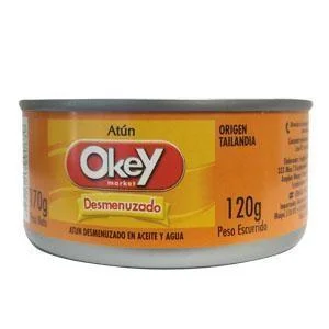 ATUN OKEY EN ACEITE DESMENUZADO 170G