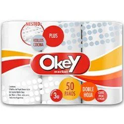 ROLLO COCINA OKEY 3 X 50 PAÑOS