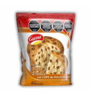PAN DULCE CON CHIPS D DULCE DE LECHE X400G GAONA