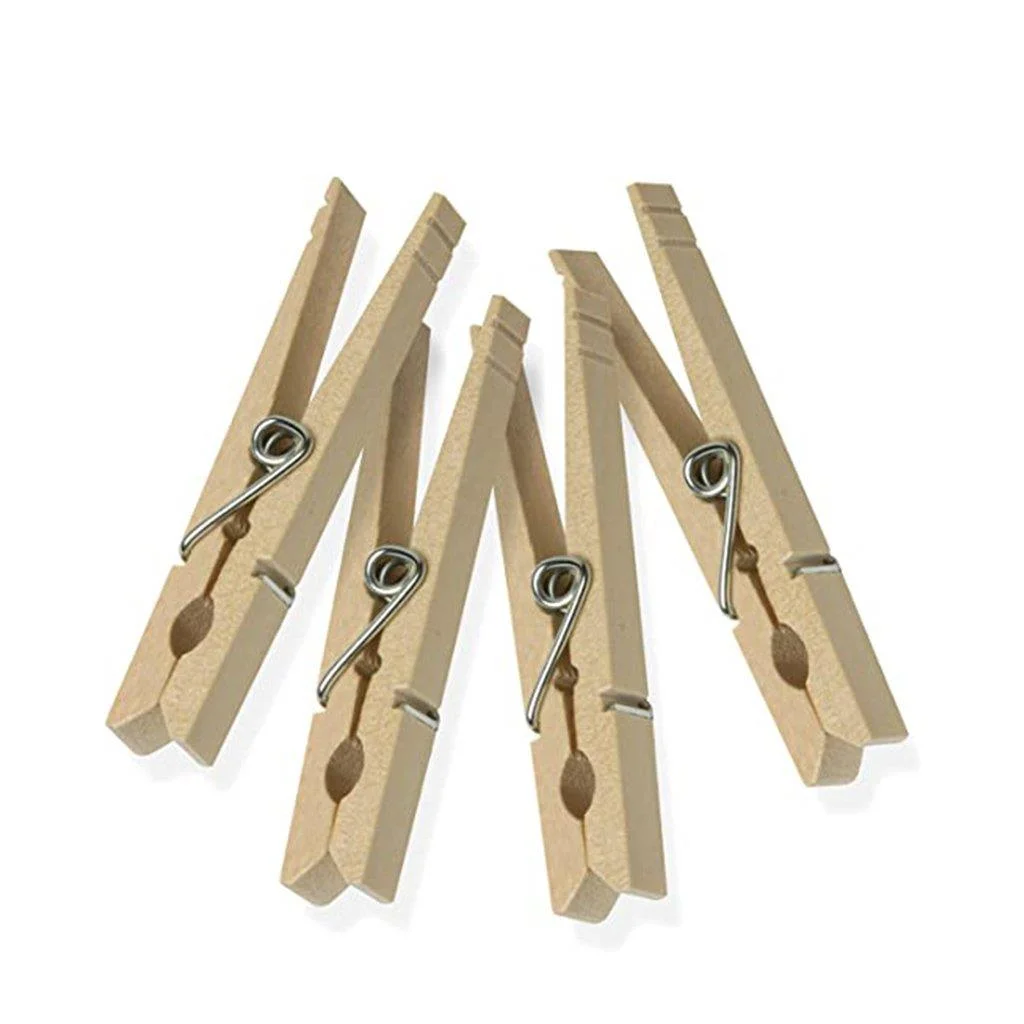 BROCHES DE MADERA LA PORTEÑA X 12