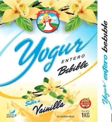 YOGUR VALLE DEL CARMEN VAINILLA X 1 L