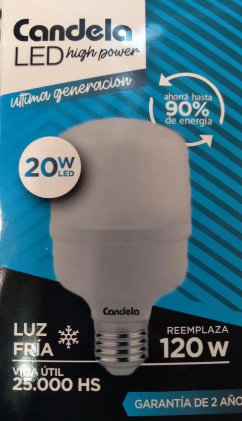 LAMPARA CANDELA 20W LED