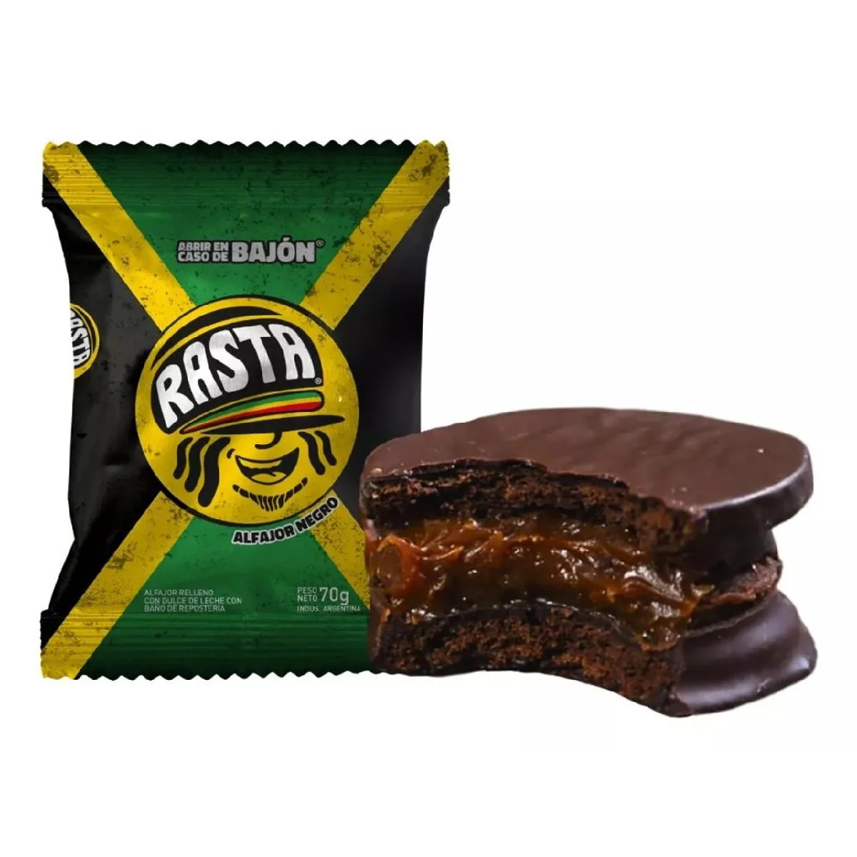 ALFAJOR RASTA NEGRO 70 G