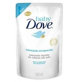 JAB.LIQUID. DOVE BABY X 180 ML