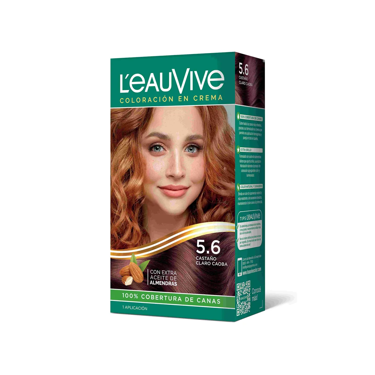 LEAU VIVE 56 CASTAÑO CLARO CAOBA