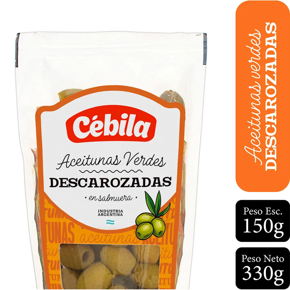 ACEITUNA VERDE DESCAROZADA VANOLI DOY PACK X 150 GS