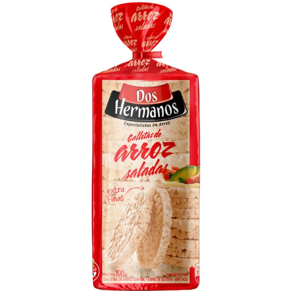 GALLETAS DE ARROZ SALADAS D/H 100G