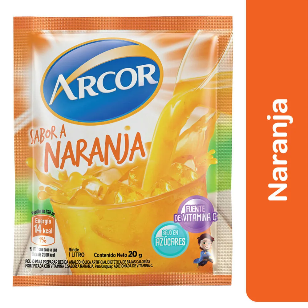 JUGO ARCOR NARANJA 15G