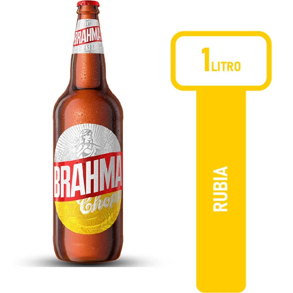 CERVEZA BRAHMA 1L