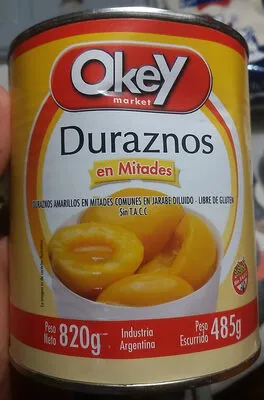 DURAZNOS OKEY 820G