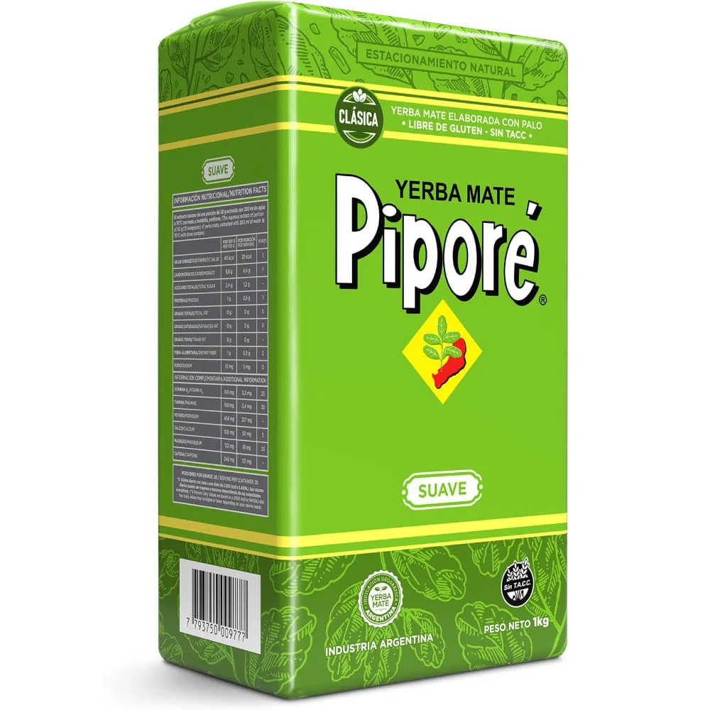YERBA PIPORE SUAVE 1KG