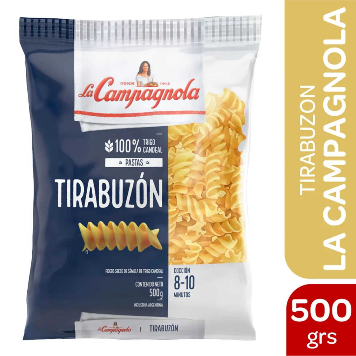 FIDEO LA CAMPAGNOLA TIRABUZON 500G
