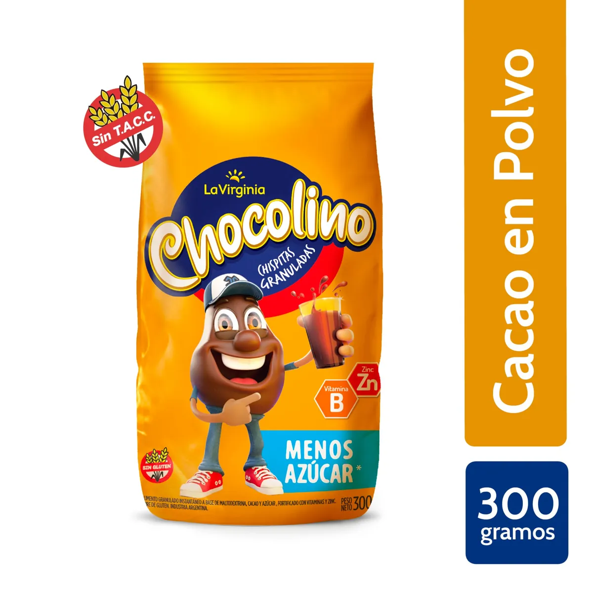CHOCOLINO MENOS AZUCAR 300G