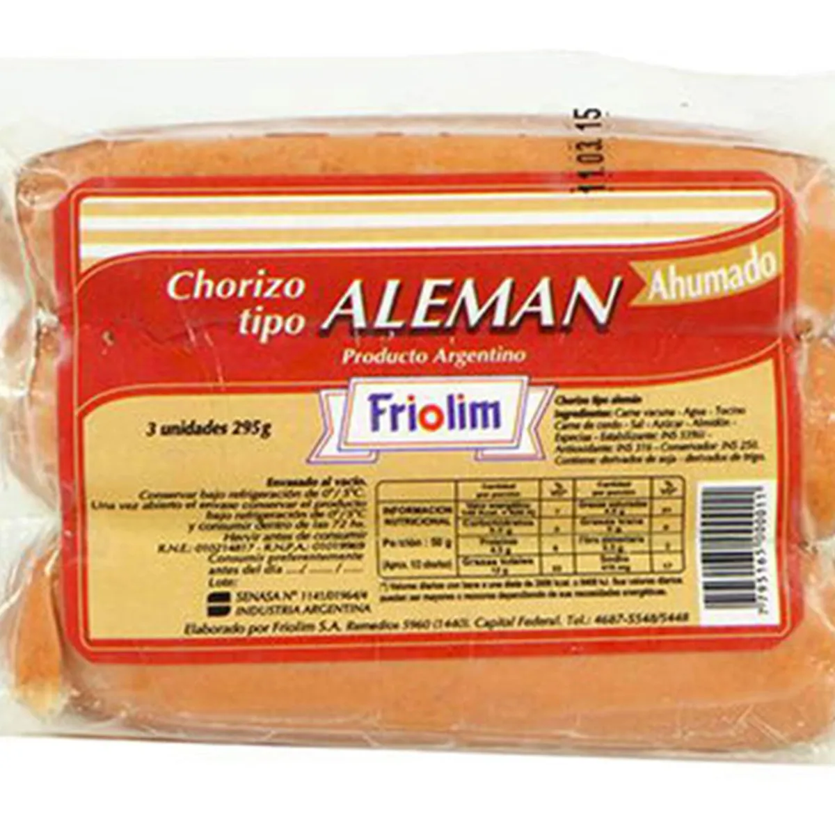 CHORIZO CAMPO ALEMAN   X 4 U.