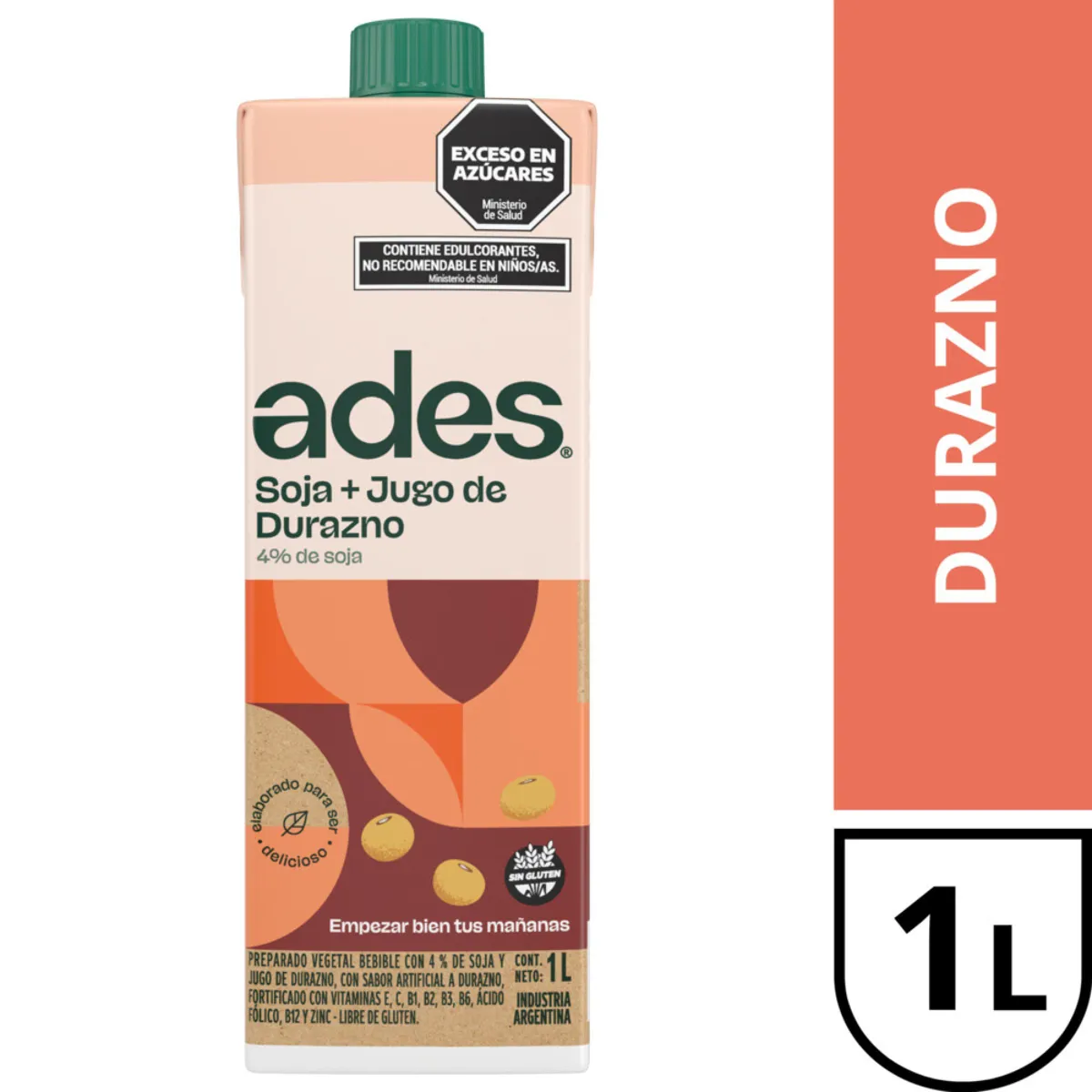 ADES SOJA DURAZNO 1 L