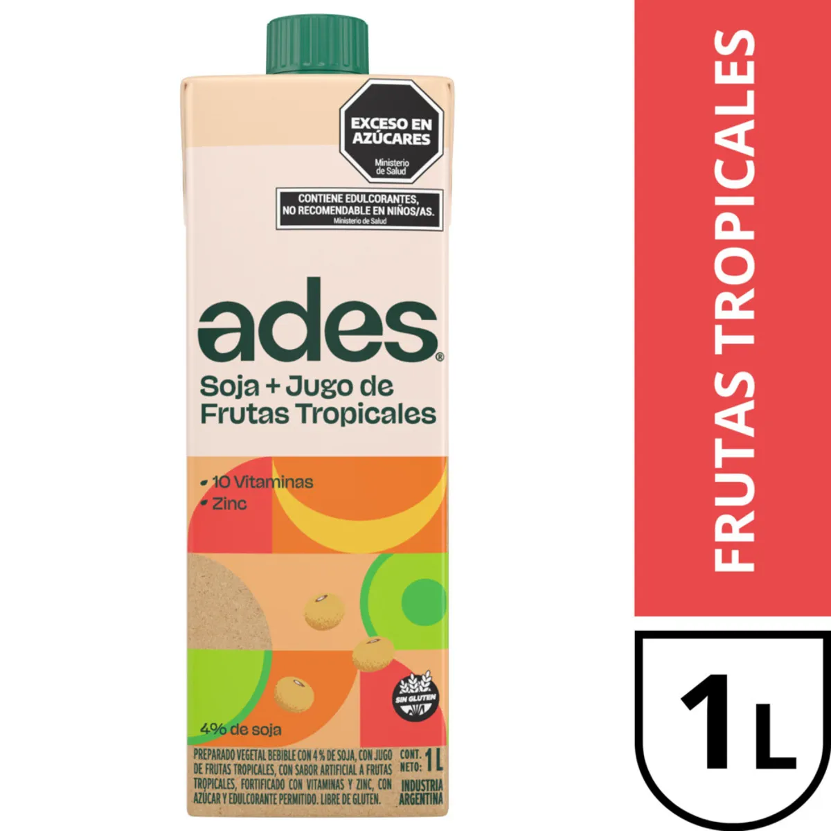 ADES SOJA FRUTAS TROPICALES 1 L