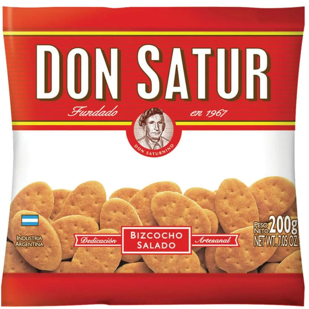 BIZCOCHO SALADO  DON SATUR X 200 G.