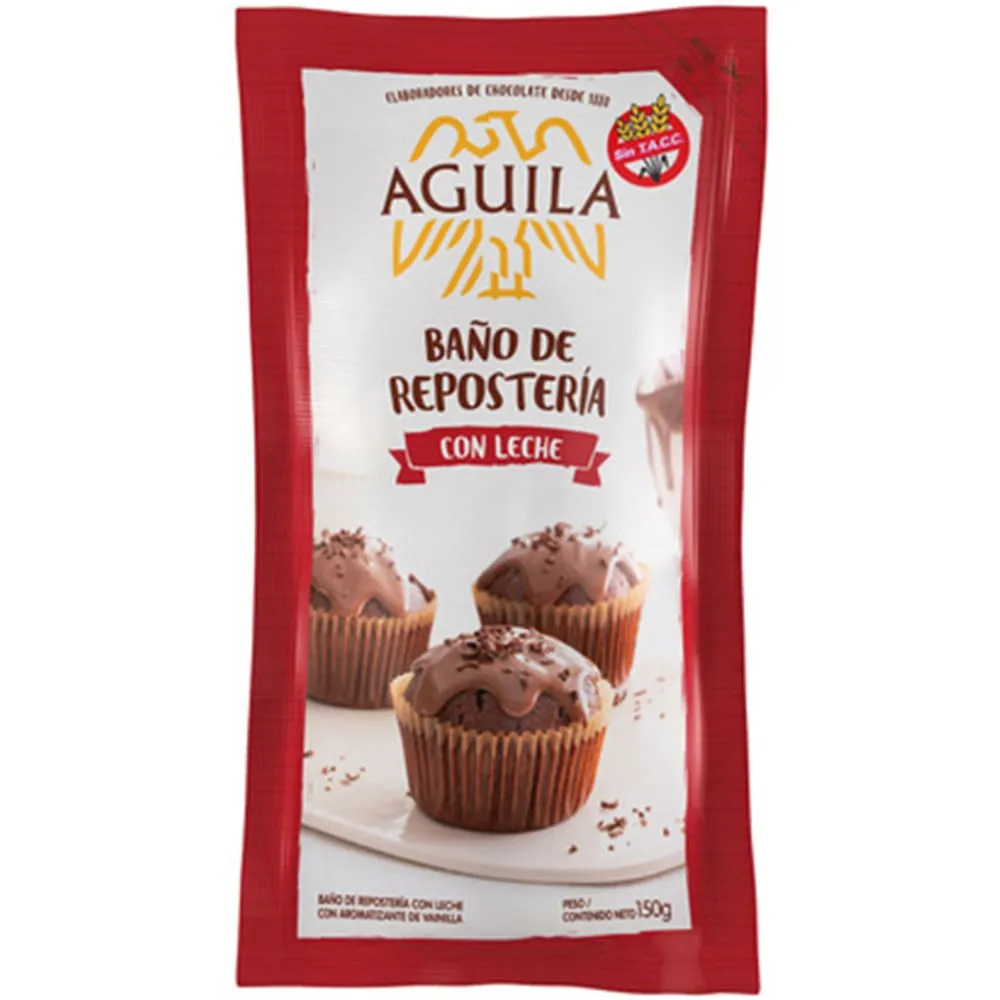 AGUILA BAÑO REPOSTERIA CON LECHE X150GRS