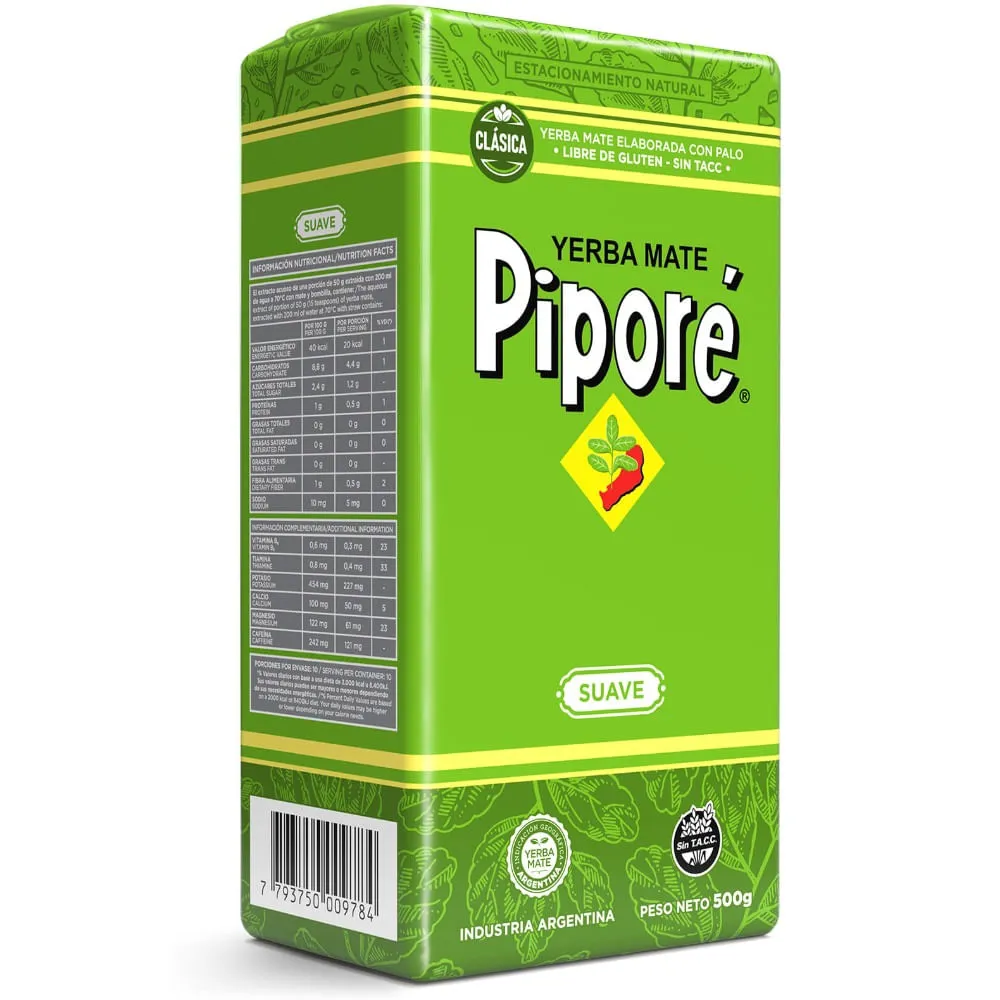 YERBA PIPORE SUAVE X 500 GS