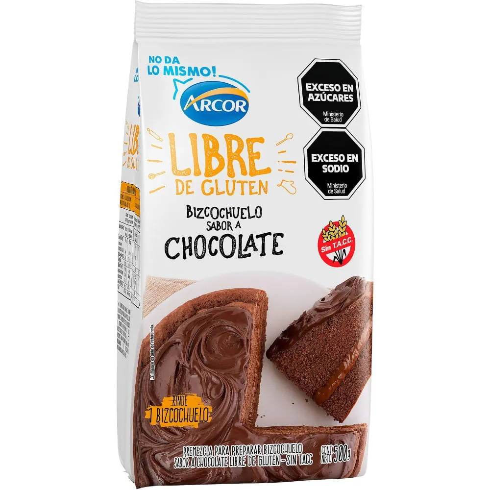 BIZC CHOCO ARCOR SIN TAC 500G