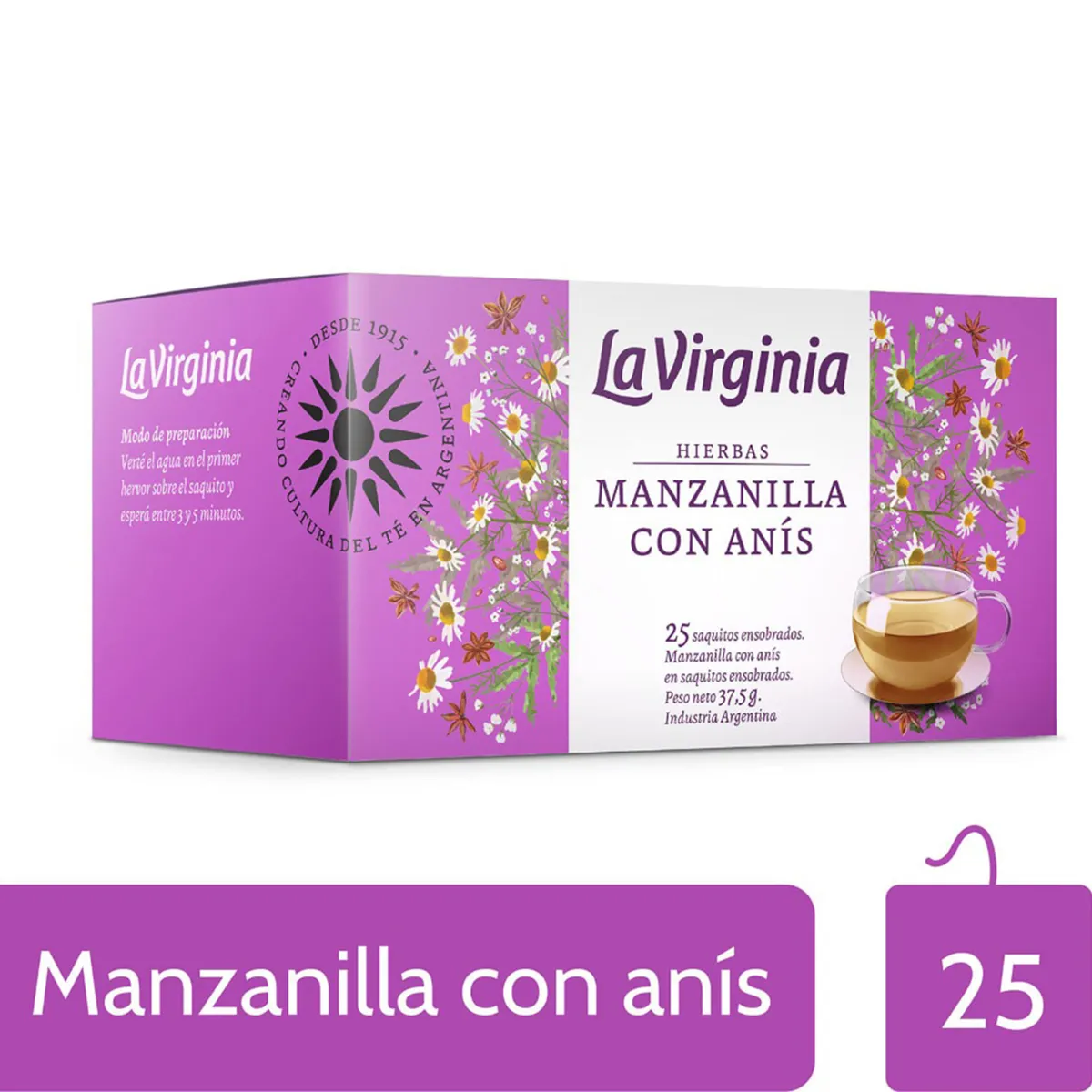 LV HIERBAS MANZANILLA C/ANIS 25SAQ