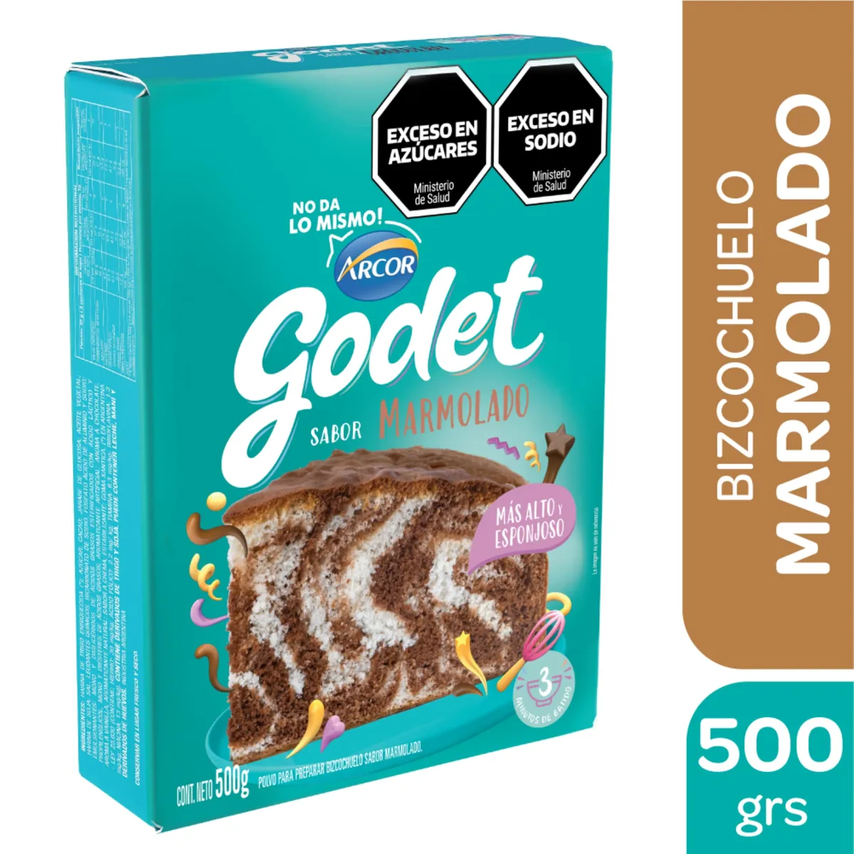 BIZCOCHUELO MARMOLADO  GODET500G