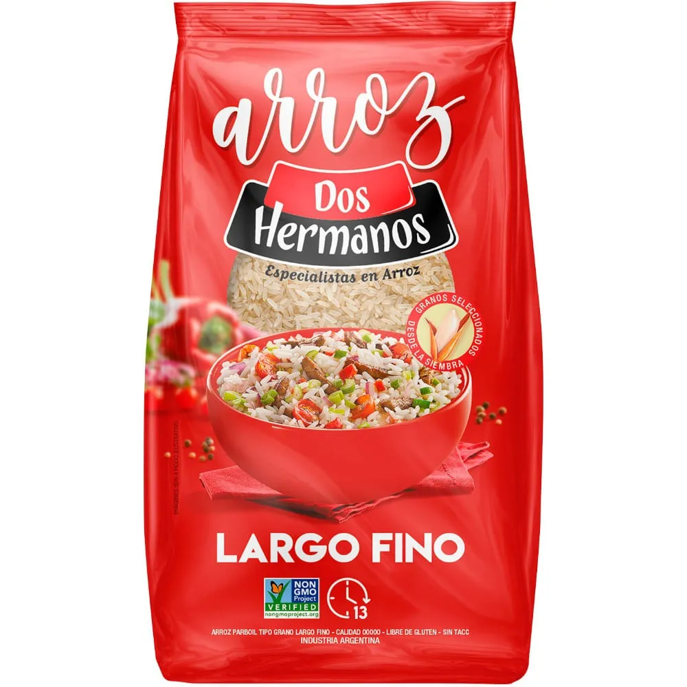 ARROZ DOS HERMANOS 5/0 LARGO Y FINO 1KG