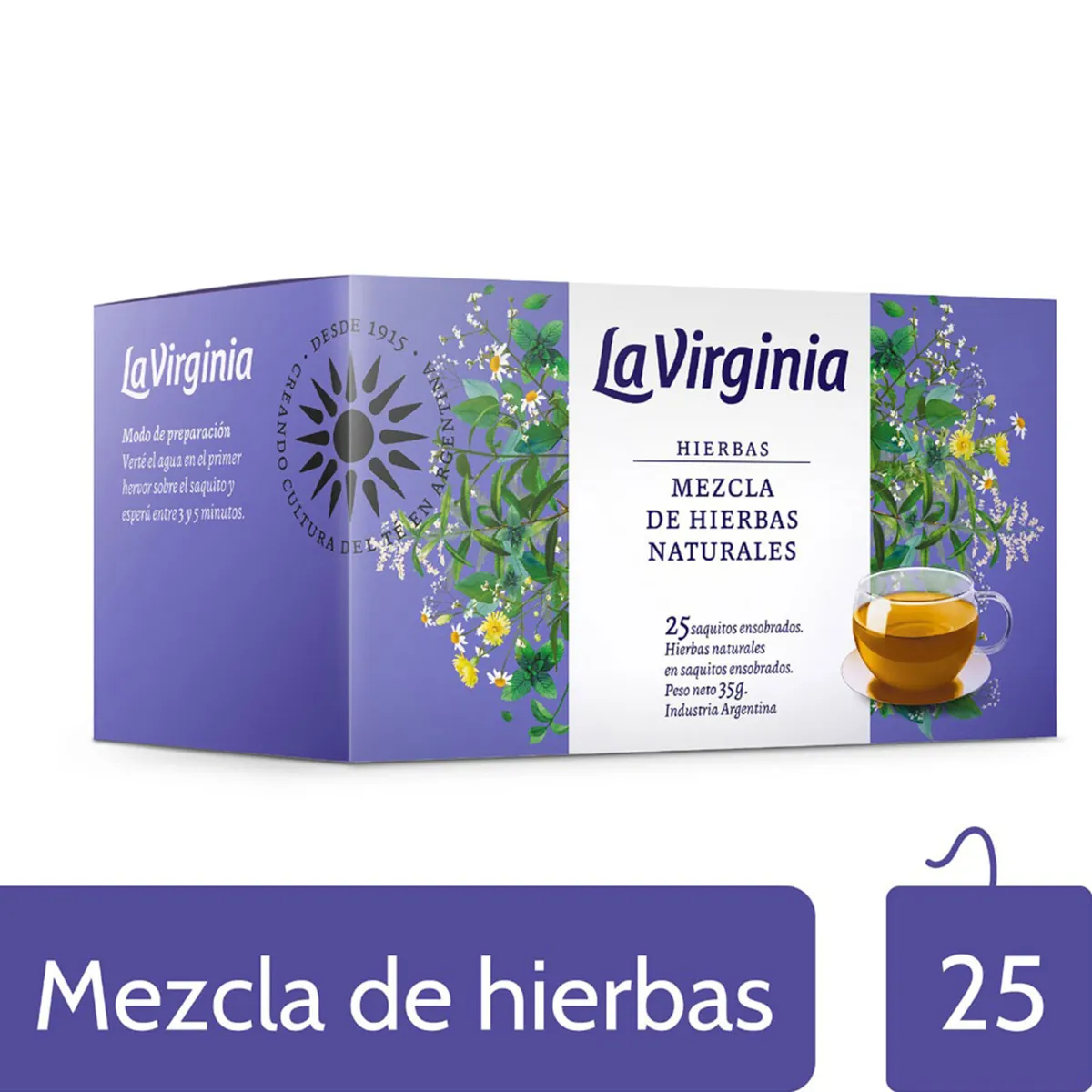 LA VIRGINIA MEZCLA DE HIERBAS NATURALES 25SAQ