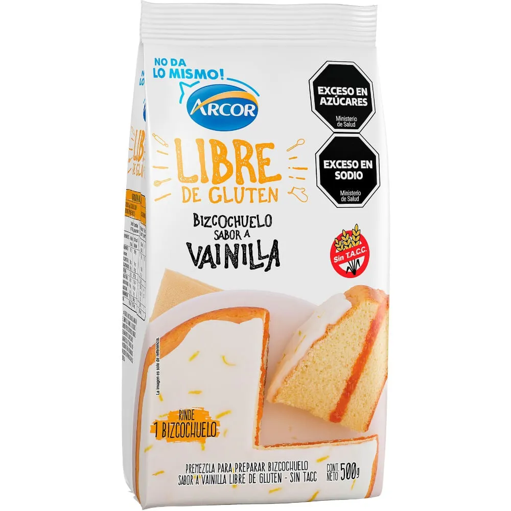 BIZC VAINILLA ARCOR SIN TAC 500G