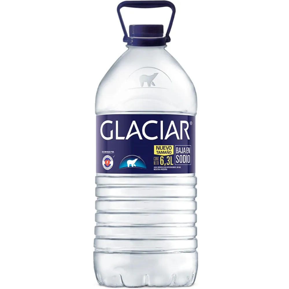AGUA GLACIAR BAJO EN SODIO DE 6L