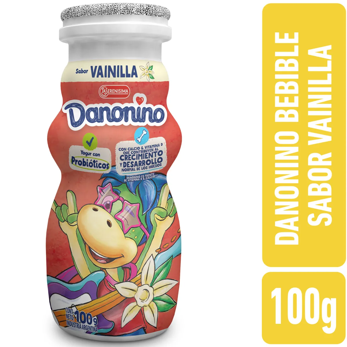DANONINO VAINILLA BOTELLITA 100GR