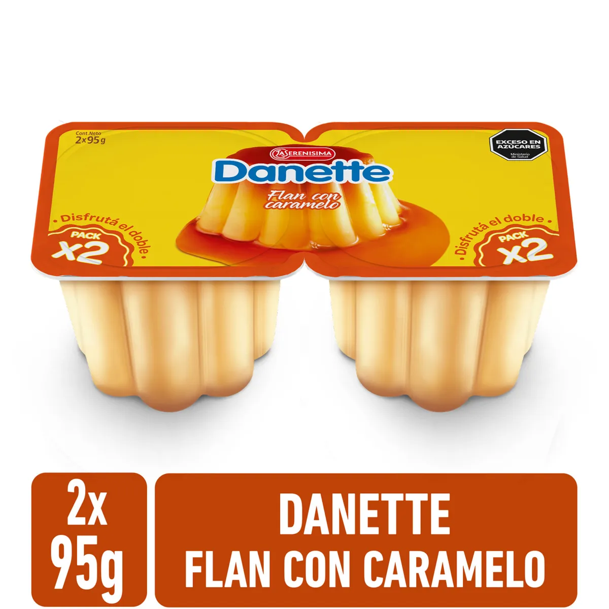 FLAN DANETTE PACK X 2 U.
