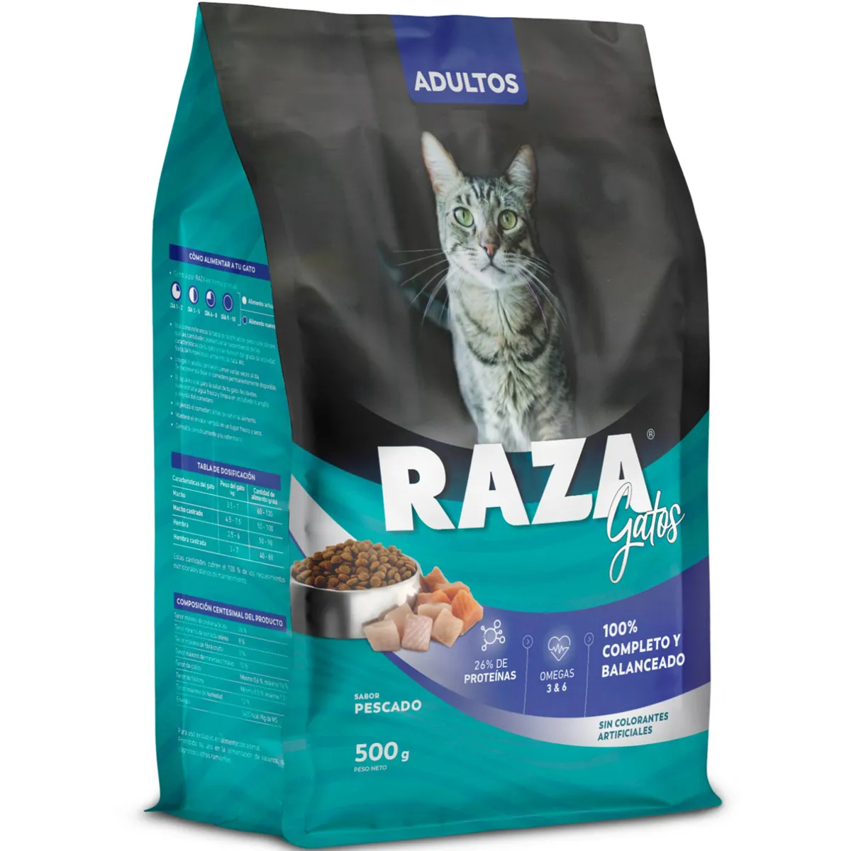 ALIMENTO FLECKY GATO PESCADO 500G