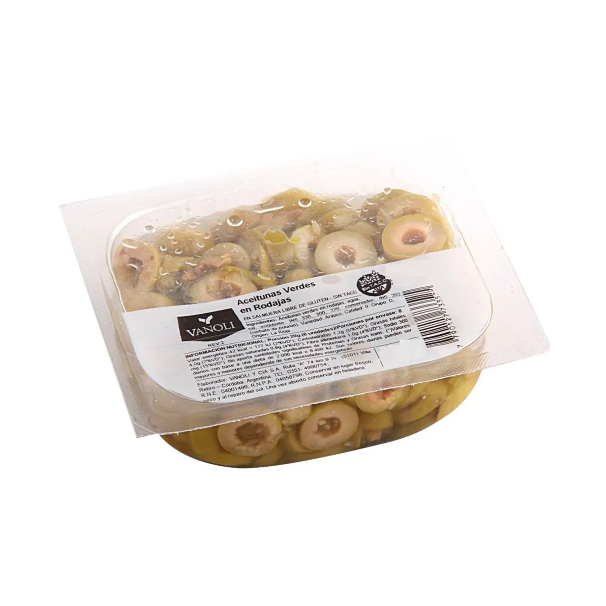 ACEITUNA VANOLI COBERTURA PARA PIZZA 150G