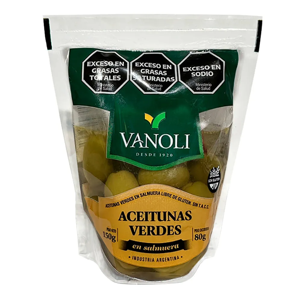 ACEITUNA VERDE VANOLI 150G