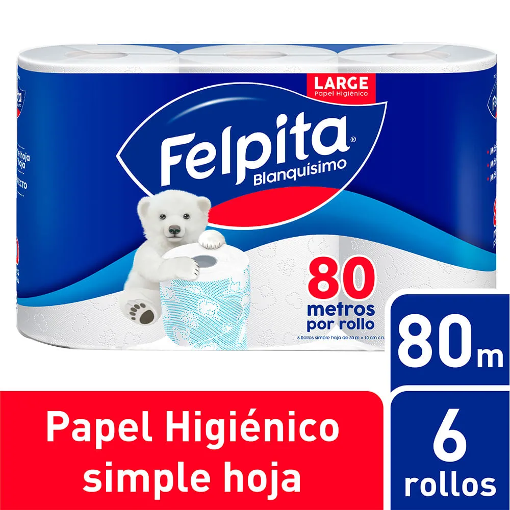 PAPEL FELPITA 6X80M